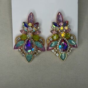 Chandelier Multicolor Statement Earrings